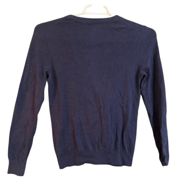 Old Navy Navy Blue Crew Neck Button Front Cardigan Sweater M - Picture 2 of 7